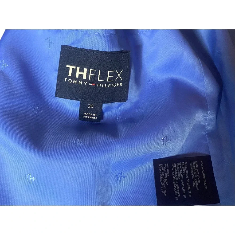 Tommy Hilfiger Mens Navy Blue THFlex Blazer Suit Jacket Size 40R Stretch Flex